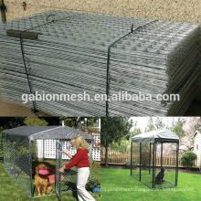 Hot sale! Outdoor Galvanized stainless steel Dog Kennels& iron fence dog kennel/cage for sale